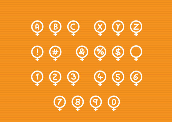 Play Female Symbol Font PNG with transparent background - Preview 1