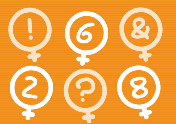 Play Female Symbol Font PNG with transparent background - Preview 2