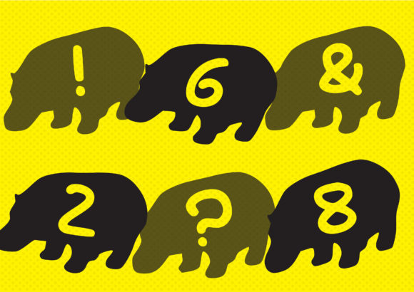 Play Hippo Font PNG with transparent background - Preview 2