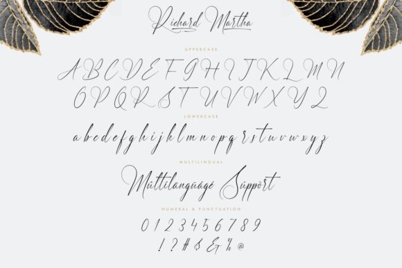 Richard Martha Font PNG with transparent background - Preview 3