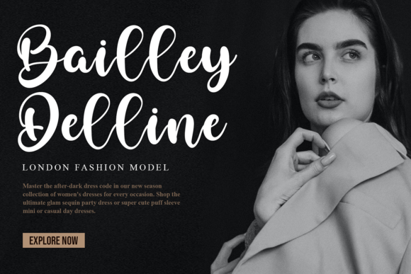 Bailey Austin Font PNG with transparent background - Preview 2