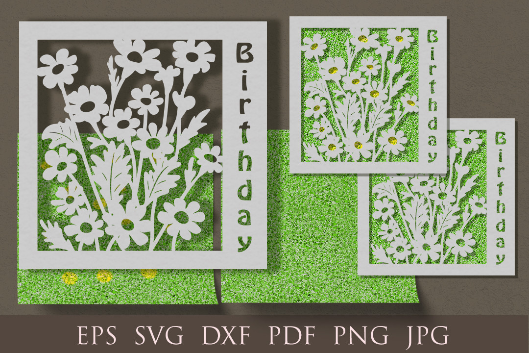Birthday Card. SVG