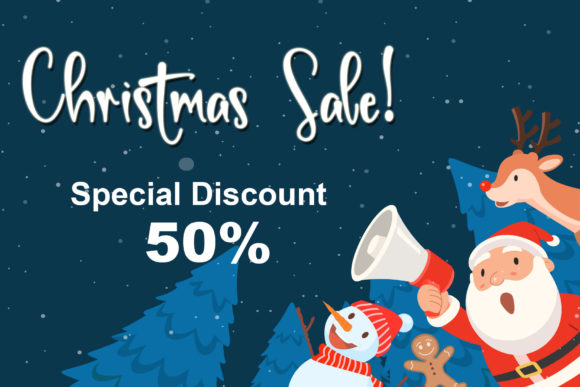 Christmas Sleigh Font PNG with transparent background - Preview 3