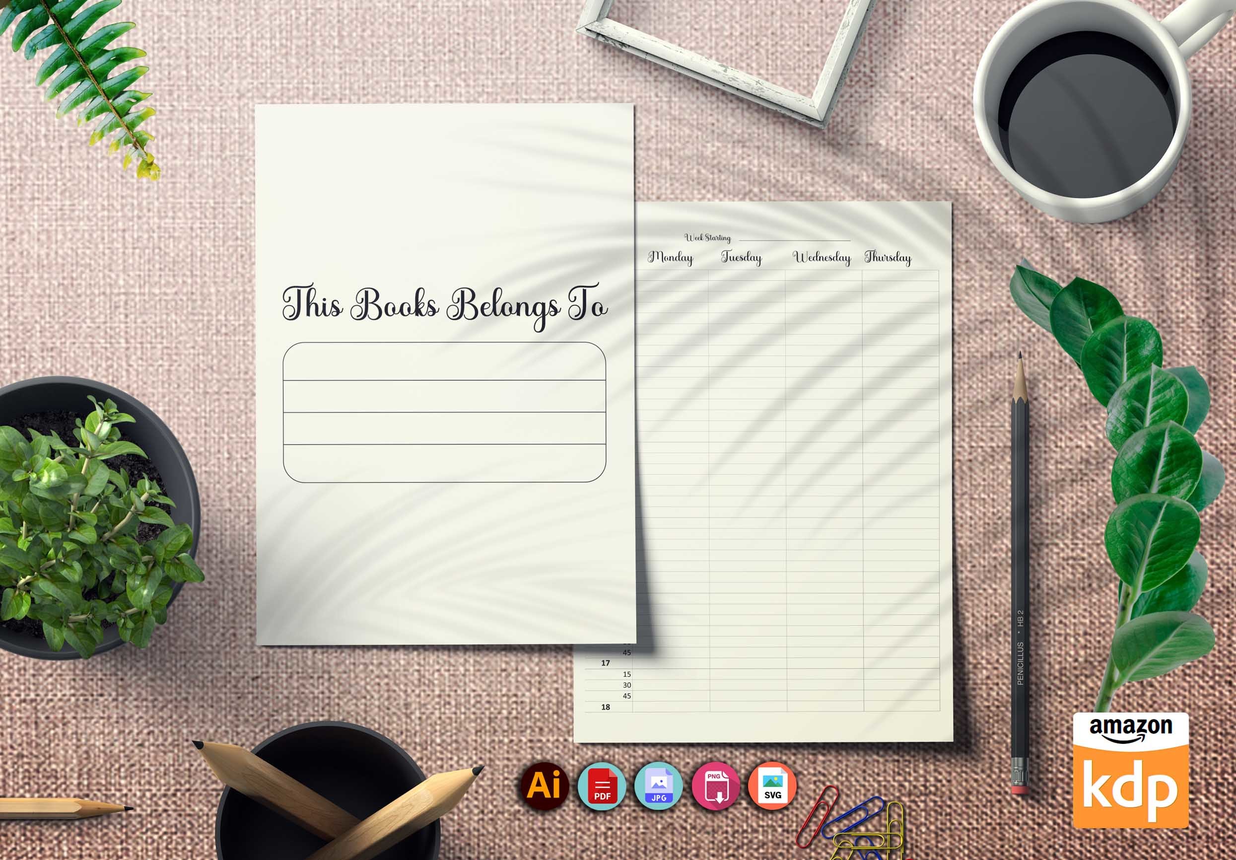 DAILY APPOINTMENT PLANNER Graphic by asmaakterprinthouse · Creative Fabrica