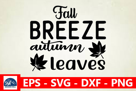 Fall Breeze Autumn Leaves Graphic by Design Hill · Creative Fabrica