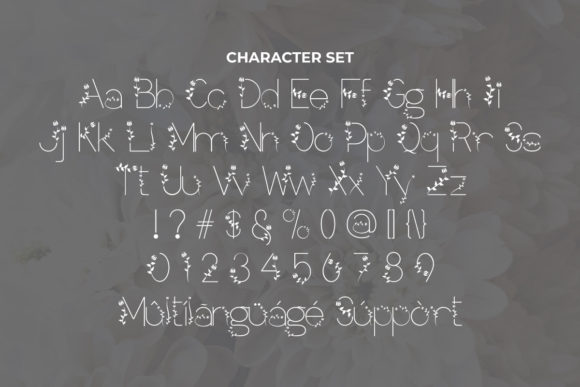 Flower Leaf Font - Preview 4