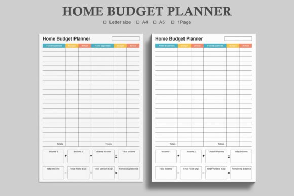 Home Budget Planner,Finance Organizer