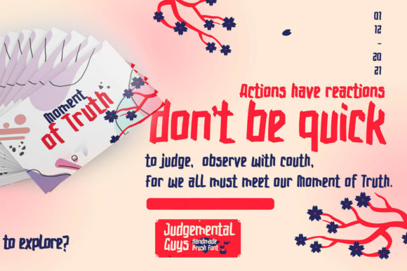 Judgemental Guys Font PNG with transparent background - Preview 1