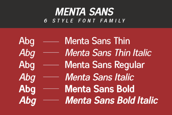 Menta Font PNG with transparent background - Preview 5