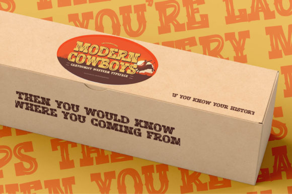 Modern Cowboys Font PNG with transparent background - Preview 5