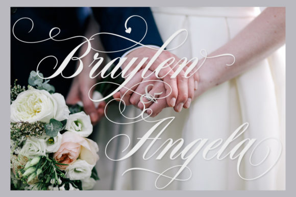 Mounday Calligraphy Font PNG with transparent background - Preview 5