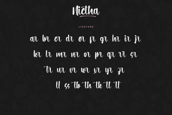 Nictha Font PNG with transparent background - Preview 5