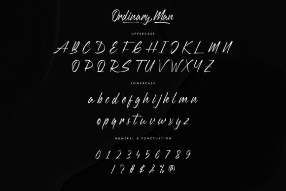 Ordinary Man Font PNG with transparent background - Preview 3