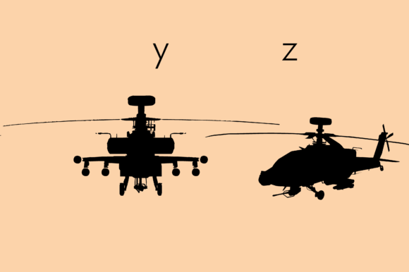 Aircrafts Silhouettes Font - Preview 5