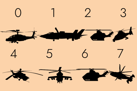 Aircrafts Silhouettes Font - Preview 6