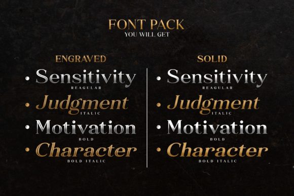 Craved Story Font - Preview 1