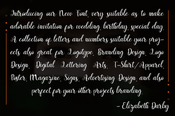 Elizabeth Darby Font - Preview 1
