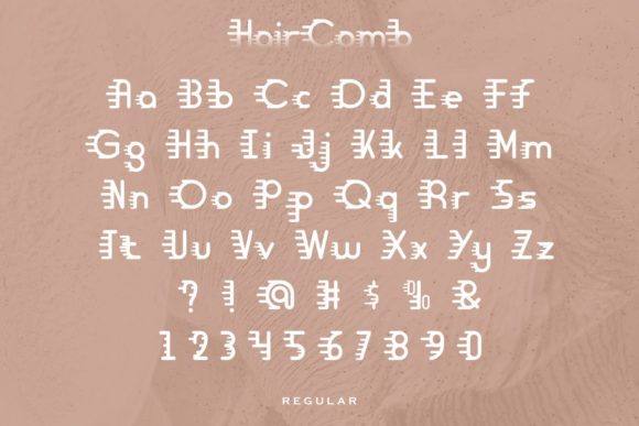 Hair Comb Font - Preview 3