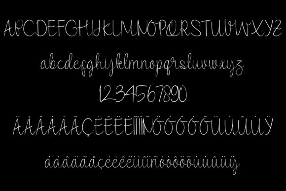 Hand Lettering Thin Font - Preview 3