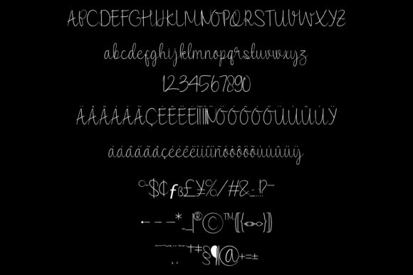 Hand Lettering Thin Font - Preview 4