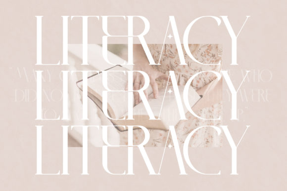 Literacy Font PNG with transparent background - Preview 2