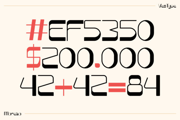 Moretto Font PNG with transparent background - Preview 5