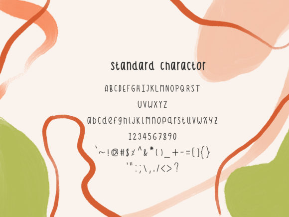 Pink Mocha Font PNG with transparent background - Preview 1