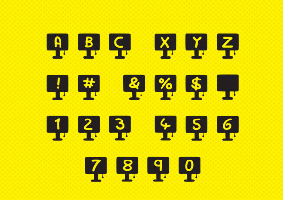 Play Lamp Font PNG with transparent background - Preview 1