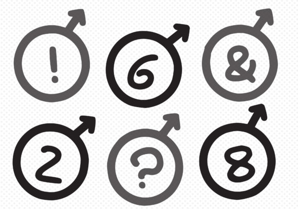 Play Male Symbol Font PNG with transparent background - Preview 2