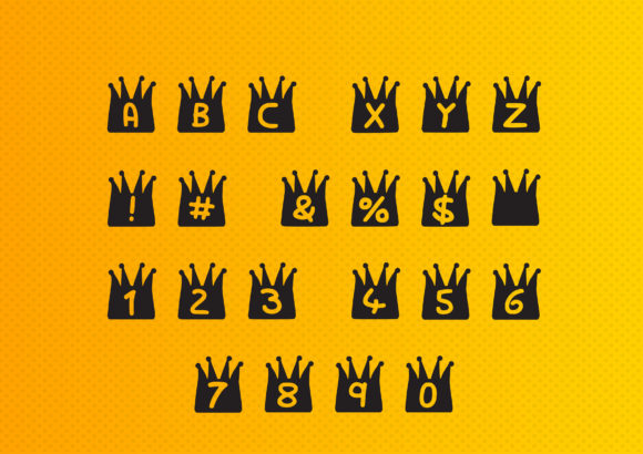 Play Party Hat Font PNG with transparent background - Preview 1