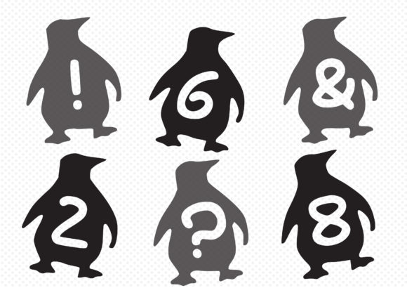 Play Penguin Font PNG with transparent background - Preview 2