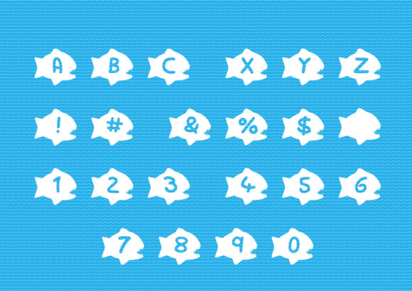 Play Piranha Font PNG with transparent background - Preview 1