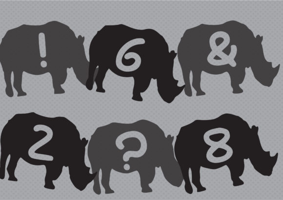 Play Rhino Font PNG with transparent background - Preview 2