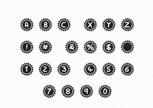 Play Saw Font PNG with transparent background - Preview 1