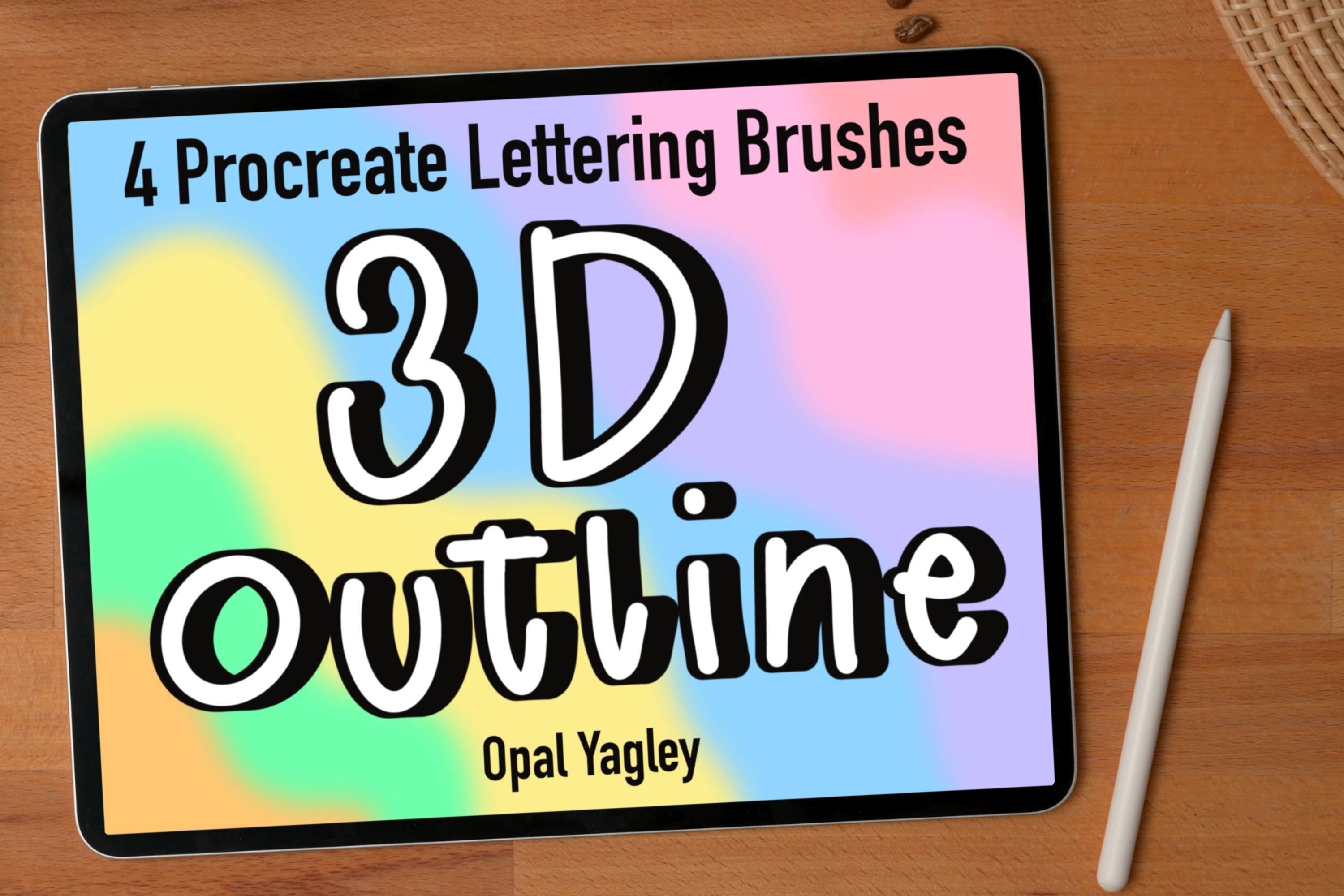 3D Outline Procreate Brush Es