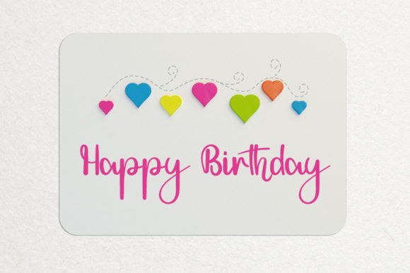 Birthday Font - Preview 1
