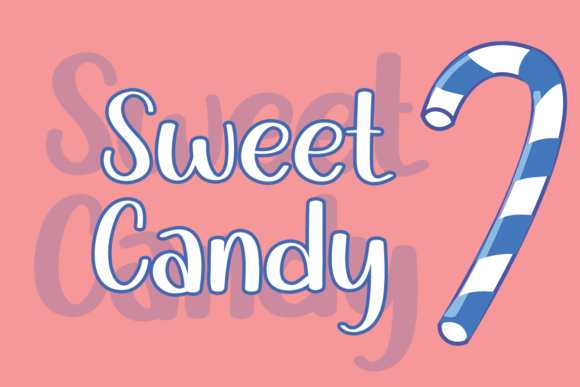 Candy Blue Font - Preview 1