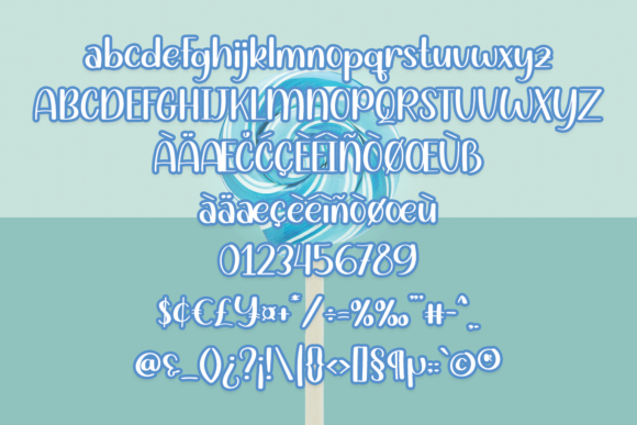 Candy Blue Font - Preview 4