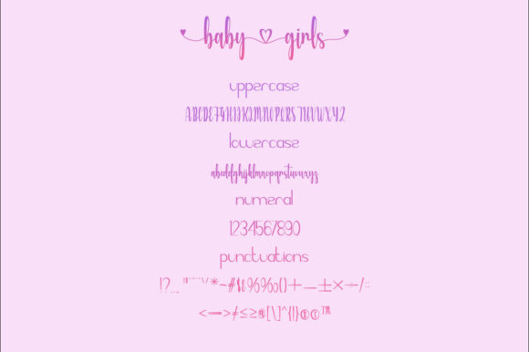 Cute Baby Girls Font - Preview 4