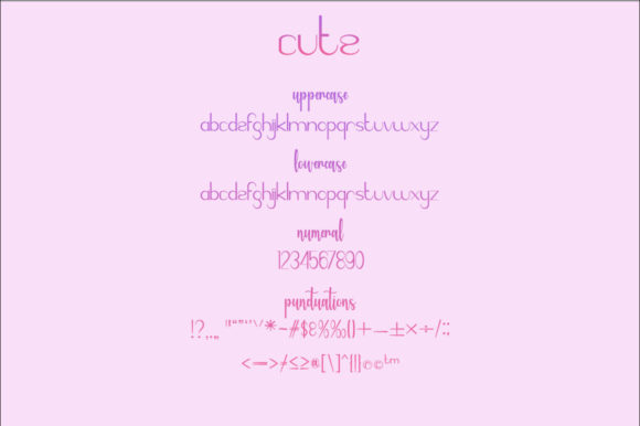 Cute Baby Girls Font - Preview 6