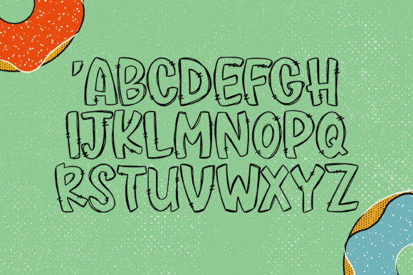 Donut Doodle Font - Preview 1