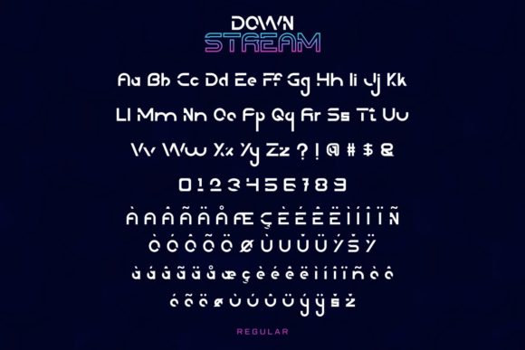 Downstream Font - Preview 3