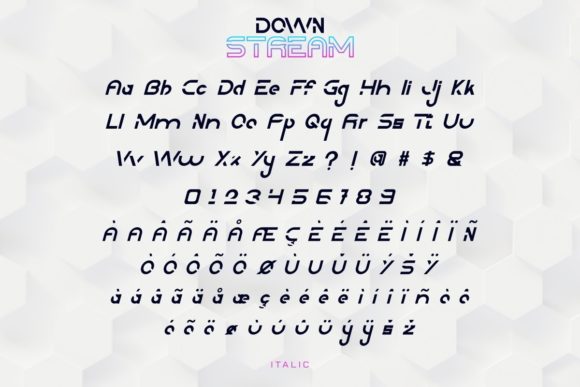 Downstream Font - Preview 5