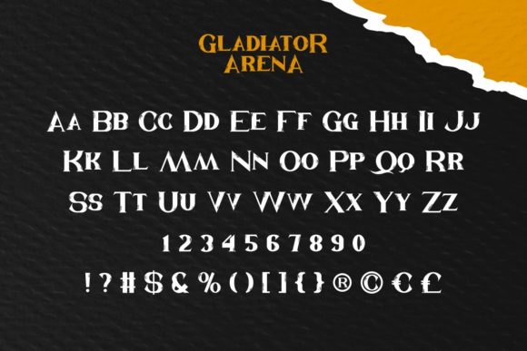Gladiator Arena Font - Preview 3