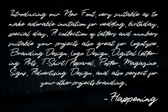 Happening Font - Preview 1