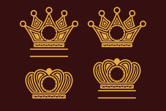 King Crown Font PNG with transparent background - Preview 1