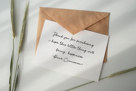 Pine Cinnamon Font PNG with transparent background - Preview 5