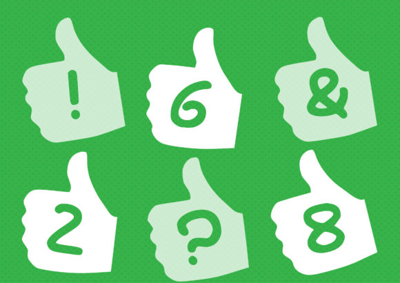 Play Thumb Up Font PNG with transparent background - Preview 2