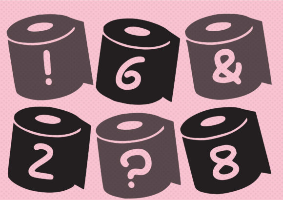 Play Toilet Font PNG with transparent background - Preview 2