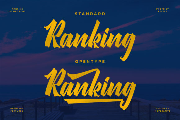 Ranking Font font preview - 1